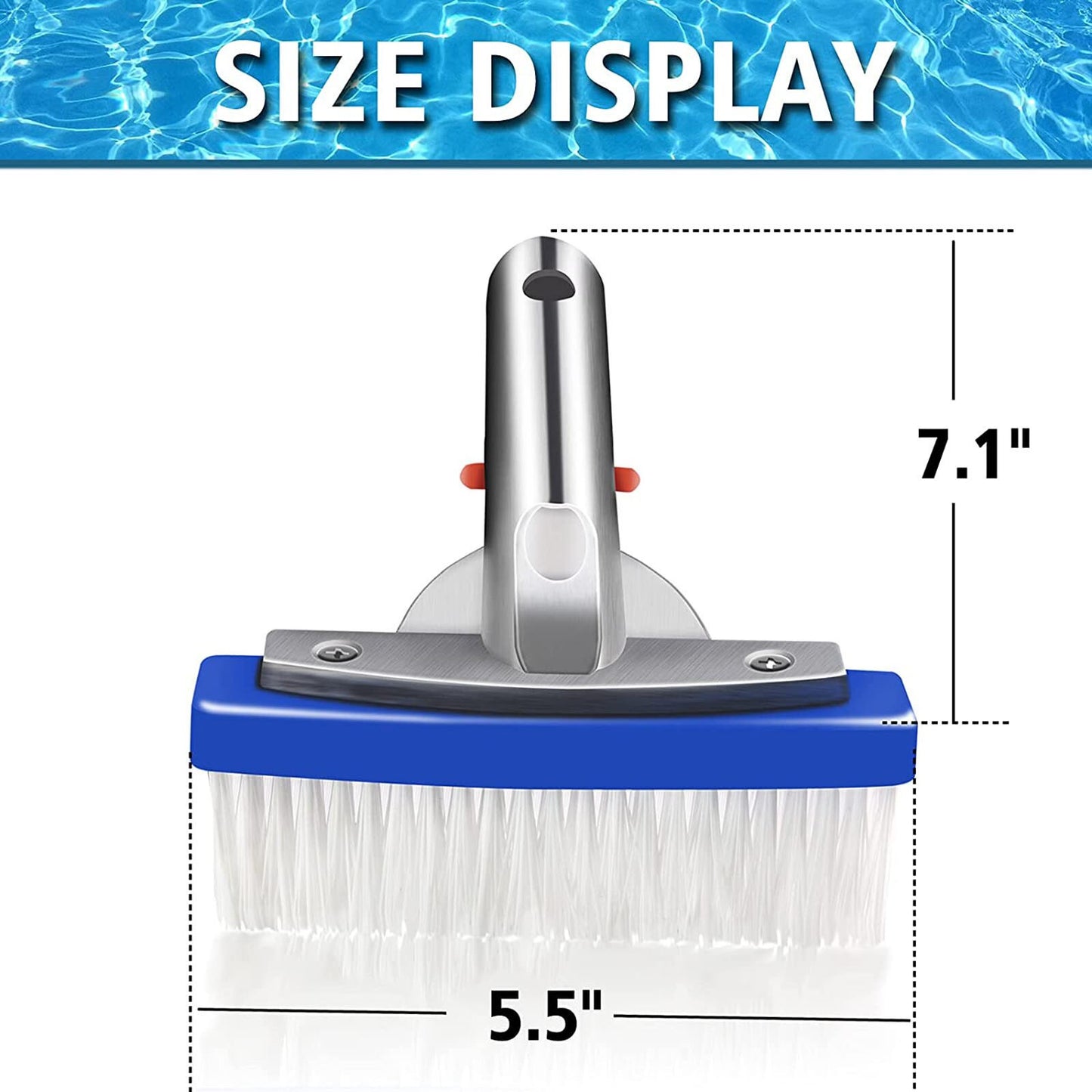 Swimming Pool Brush Cleaning Tool 5.5" (Pole Not Included)