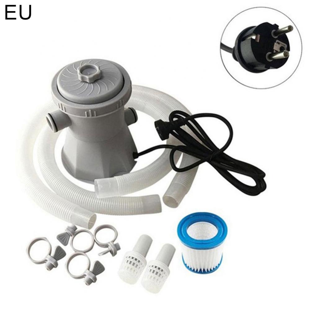 300Gallon Inflatable Swimming Pool Cleaner Electric Filter Pump Cleaning Tool Pool Accessories