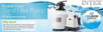 26651EG SX3000 Krystal Clear Sand Filter Pump for Above Ground Pools