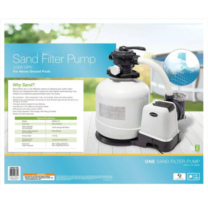 3000 Gph Sand Filter  W/GFCI (110-120 Volt)