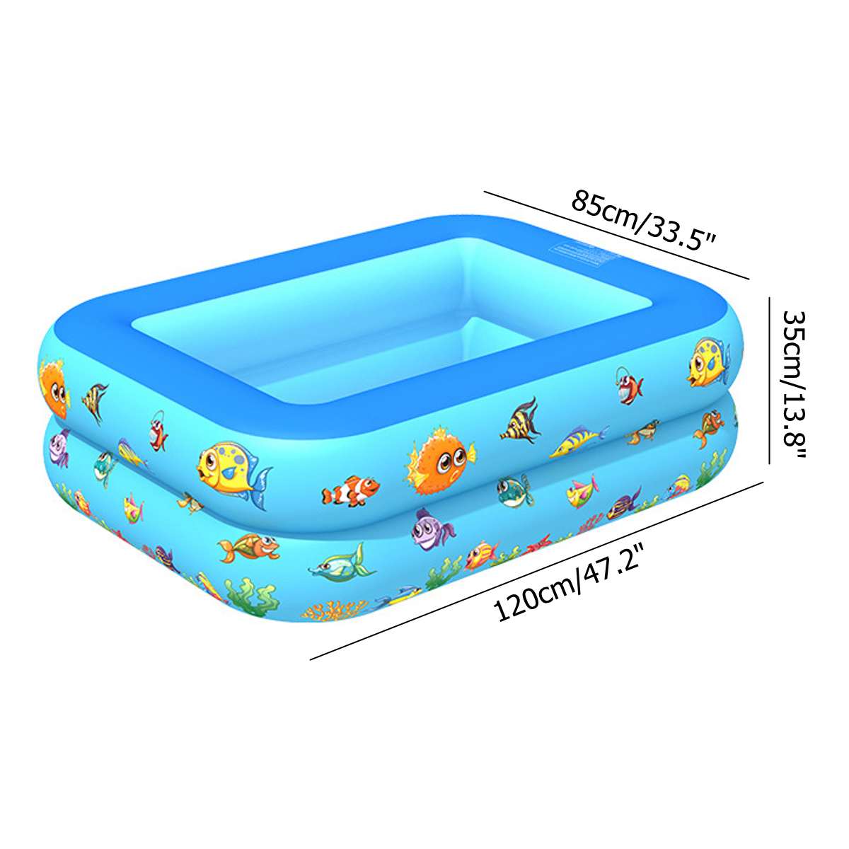 Inflatable Swimming Pool Square Swimming Pool Children Inflatable Pool Bathing Tub Baby Kid Home Outdoor Large Swimming Pool